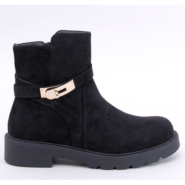 Drapers Black suede flat ankle boots - Inello 1