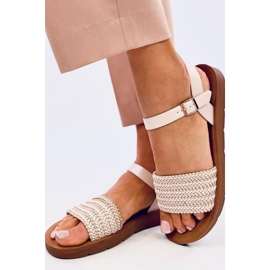 Salinon OFF-WHITE boho style sandals - Inello beige 2