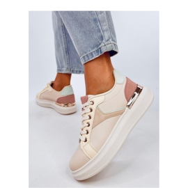 Colorful women's sneakers pink 1