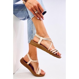 Rostani Beige women's sandals - Inello 2 Rostani Beige women's sandals - Inello 2