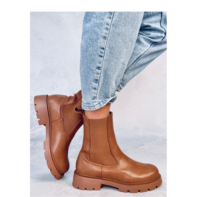 Setze Tan women's high Chelsea boots - Inello brown 1 Setze Tan women's high Chelsea boots - Inello brown 1