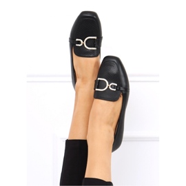 Serena Black women's moccasins - Inello 1