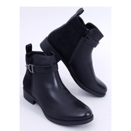 Women's grain-suede Chelsea boots Amil Black - Inello 1
