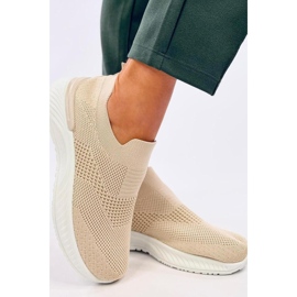 Suare Beige sock sports shoes - Inello 1