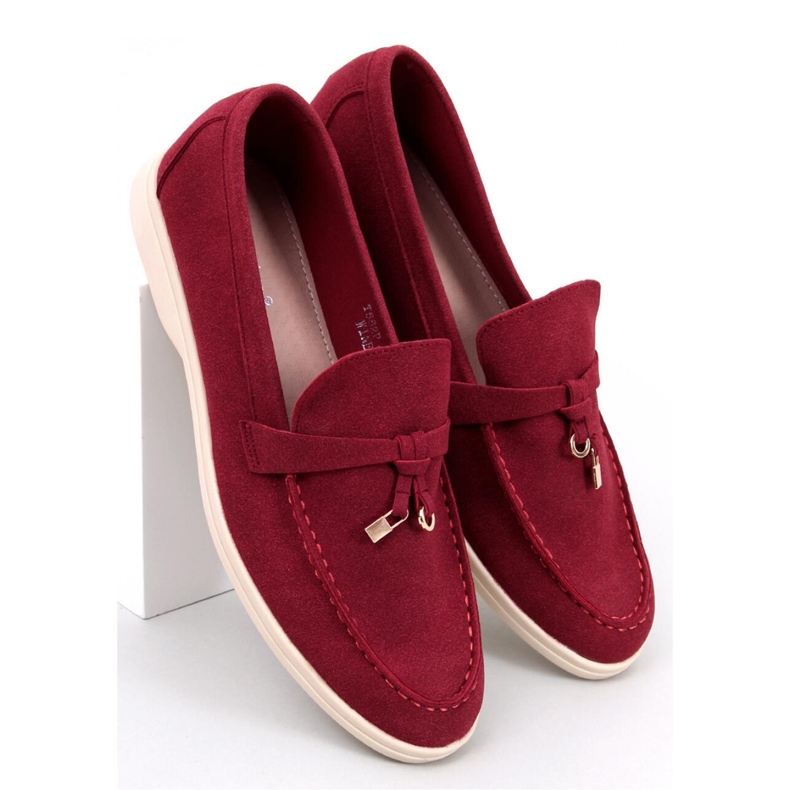 Eunice Wine women's moccasins - Inello red 1