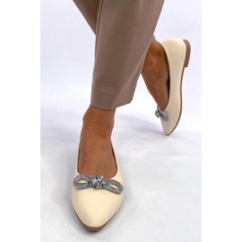 Ballet flats with zircons Duvall Beige - Inello 2