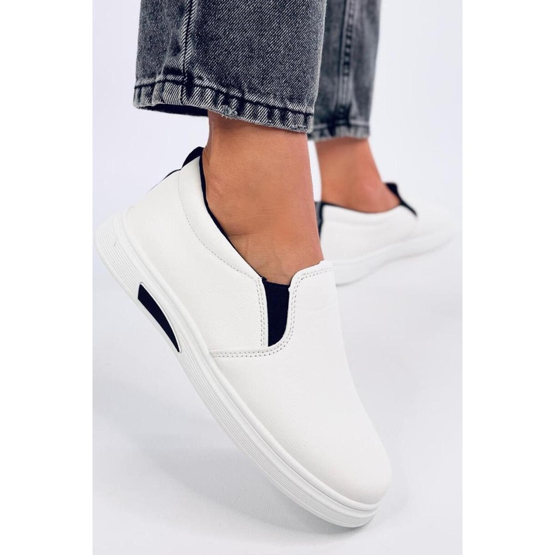 Alliot White slip-on sneakers - Inello black 1
