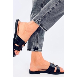 Daudi Black women's flip-flops sandal - Inello 2