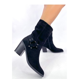 Hardin Black suede cowboy boots - Inello 1
