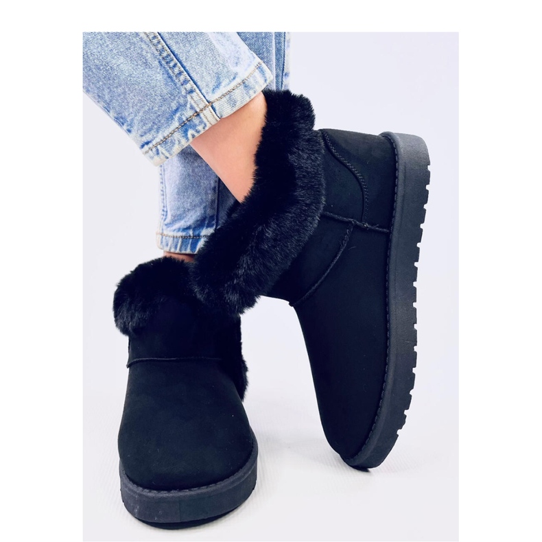 Short emus boots with fur Sissoi Black - Inello 1