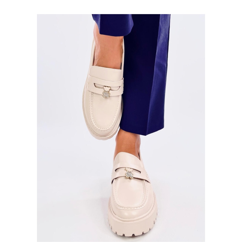 Rimet Beige platform loafers - Inello 1