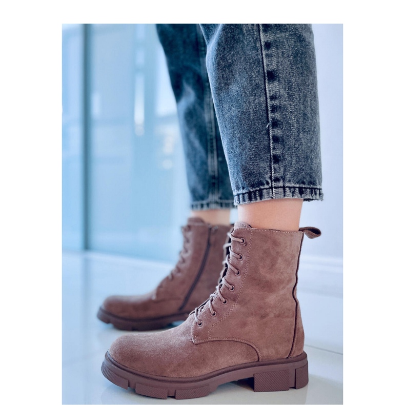 Turner Khaki lace-up bag - Inello brown 2