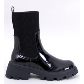 Batson Black lacquered Chelsea boots - Inello 1