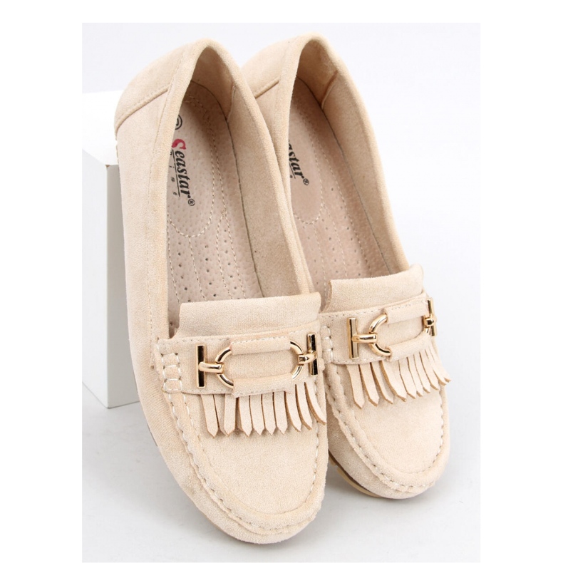 Leif Khaki women's moccasins - Inello beige 1