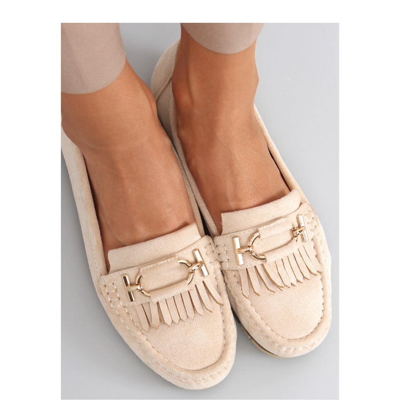 Leif Khaki women's moccasins - Inello beige 2