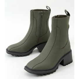 Green women's ankle boots QT33P Green - Inello 1