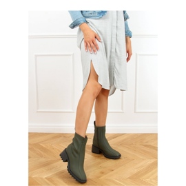 Green women's ankle boots QT33P Green - Inello 2