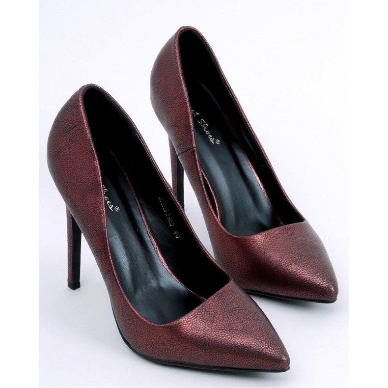 Leda Red women's grain high heels - Inello 1