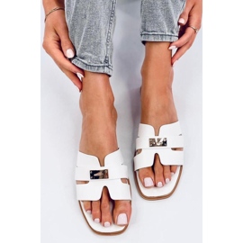 Daudi White women's flip-flops sandal - Inello 1