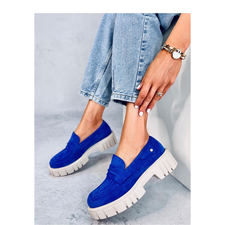 Chandra Blue platform loafers - Inello 1