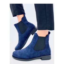 Suede Chelsea boots with rubber Terra Navy - Inello 1