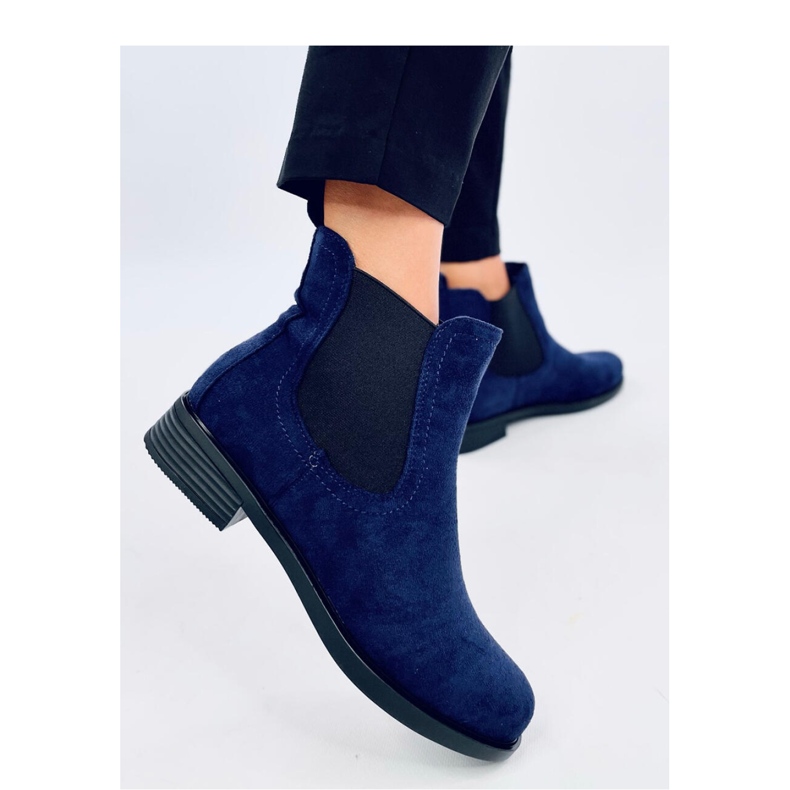 Suede Chelsea boots with rubber Terra Navy - Inello 2
