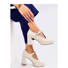 Moreton Beige platform pumps - Inello 1
