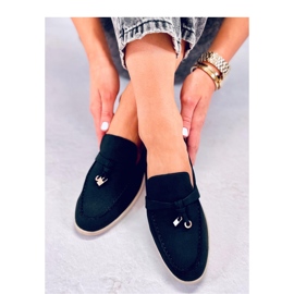 Eunice Black women's moccasins - Inello 1