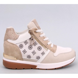 Telts Beige wedge sneakers - Inello 1