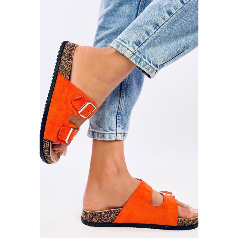 Sandal Cork flip-flops Ponses Orange - Inello 2
