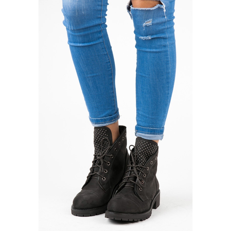 Flyfor Lace-up workery boots grey 2