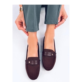 Soft women's moccasins Yuriko Marrone - Inello brown 1