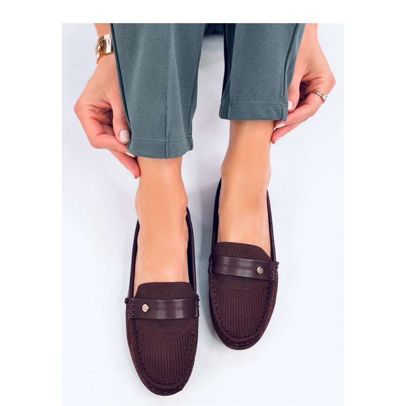 Soft women's moccasins Yuriko Marrone - Inello brown 1