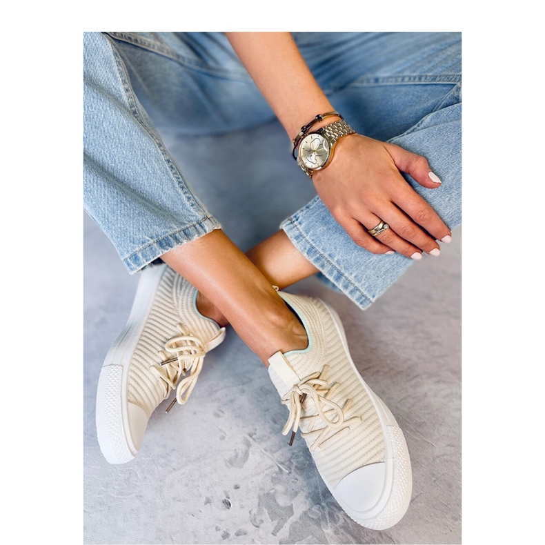 Bruni LT.BEIGE women's sock sneakers - Inello 1