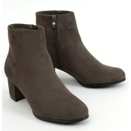Green high-heeled ankle boots MM788 Green - Inello 1