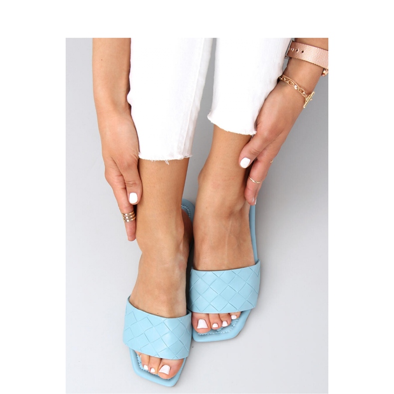 Sandal Flip-flops with a square sole Sahar LT.BLUE - Inello 1