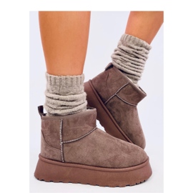 Rodmans Khaki short platform shoes - Inello brown 1