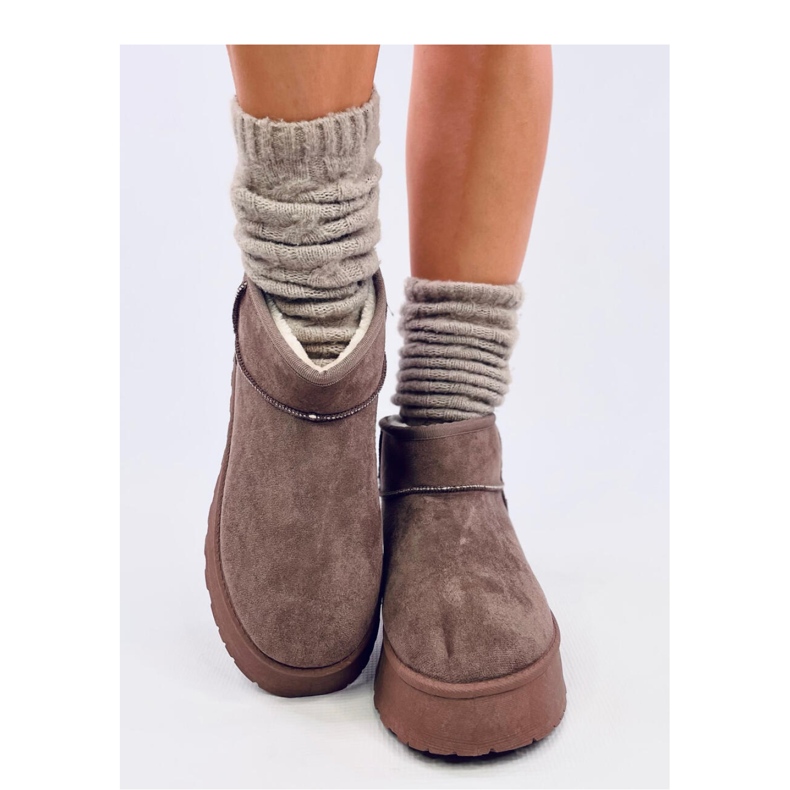 Rodmans Khaki short platform shoes - Inello brown 2