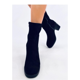 Salifi Black wide-heeled ankle boots - Inello 2