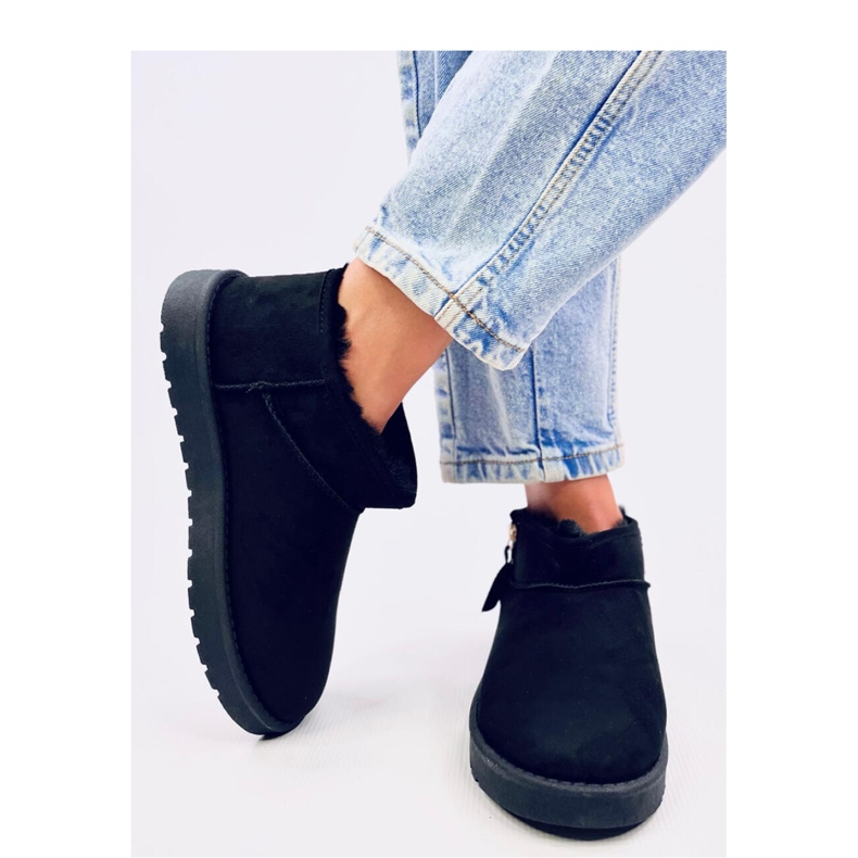 Short emus pants with zipper by Frankis Black - Inello 2