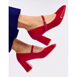 Mary Jane Valonis Red high-heeled pumps - Inello 1