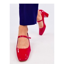 Mary Jane Valonis Red high-heeled pumps - Inello 2
