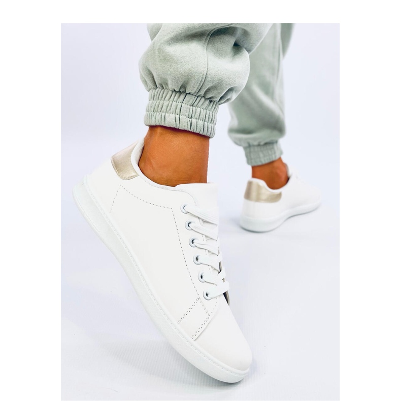 Wilder Gold women's sneakers - Inello white 2