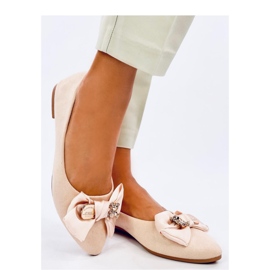 Ballet flats with a teddy bear Bonnies Beige - Inello 1