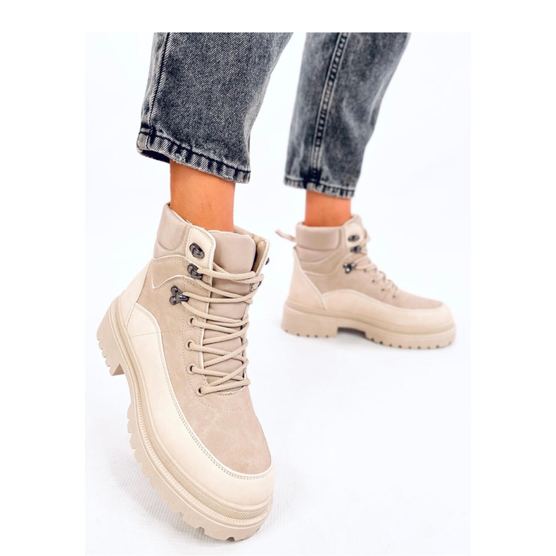 Mathen Beige trapper boots - Inello 2