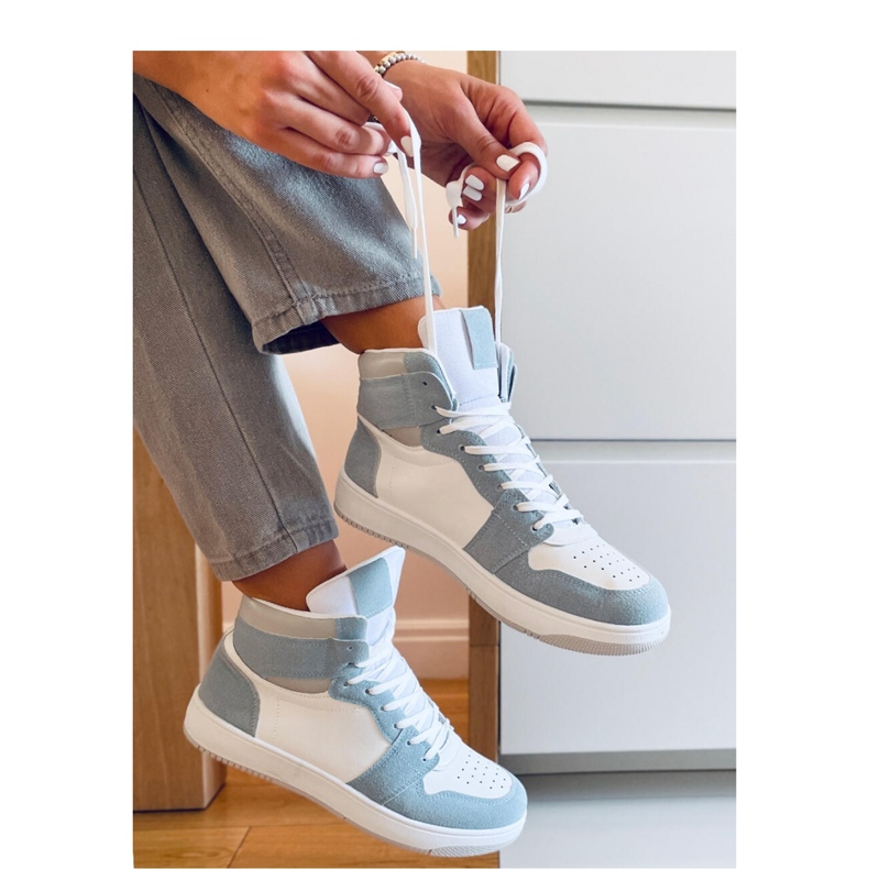 Dorcas Green high-top sneakers - Inello blue 1