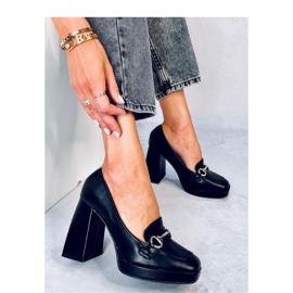 Albers Black high-heeled loafers - Inello 2 Albers Black high-heeled loafers - Inello 2