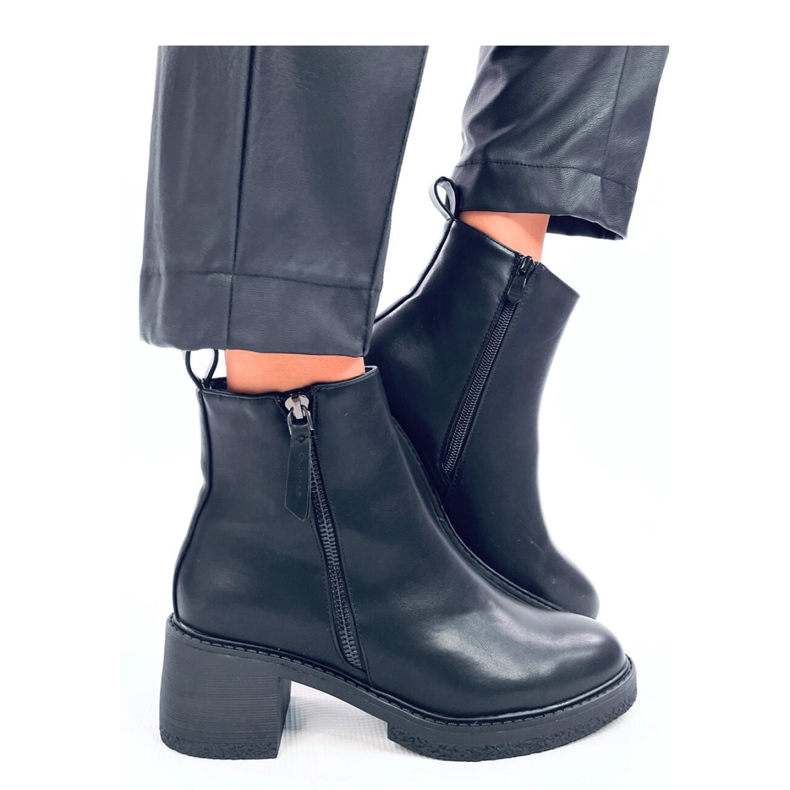 Guire Black high-heeled ankle boots - Inello 2 Guire Black high-heeled ankle boots - Inello 2