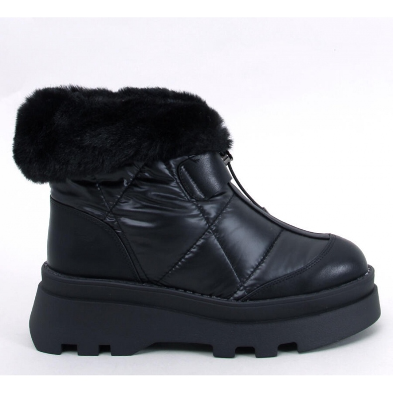Tavaris Black snow boots with fur - Inello 1