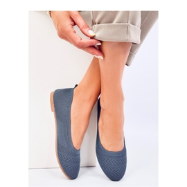 Newey Blue knitted ballet flats - Inello 1